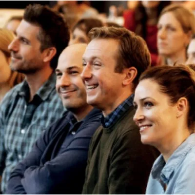 audience smiling